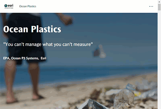 This image shows the story of ocean plastics.
