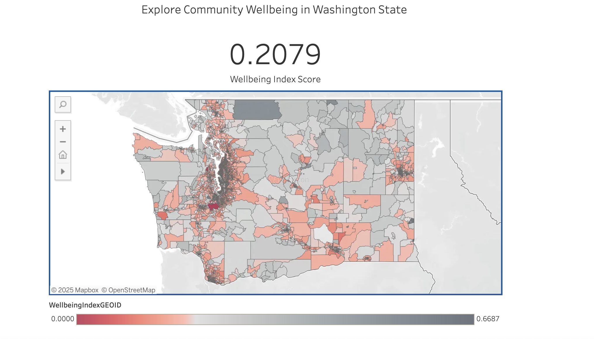 A screenshot of the WellTrend dashboard displaying 